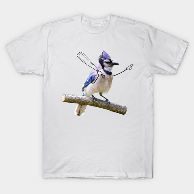 Blue Jay Calls His Shot T-Shirt by Gintron